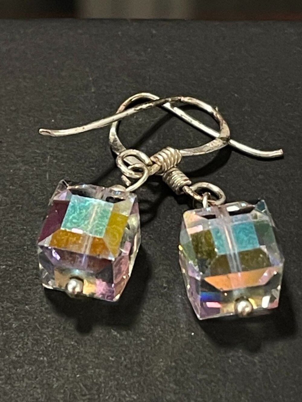 Sterling Cube Earrings